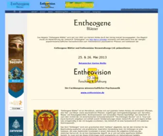 Entheogene.de(Entheogene Blätter) Screenshot