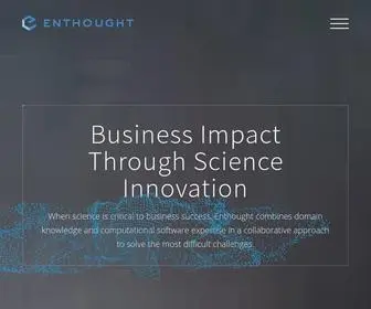 Enthought.com(Digital Transformation & Artificial Intelligence for the Business of Science) Screenshot