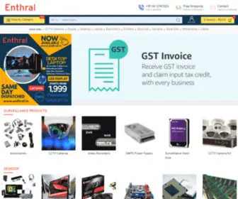 Enthral.in(Online Store for Computer) Screenshot