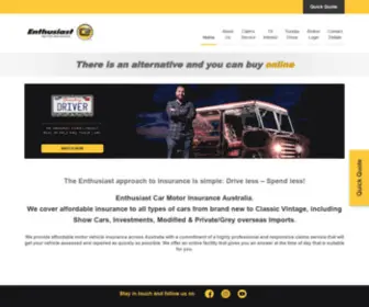 Enthusiast.com.au(Car Insurance) Screenshot