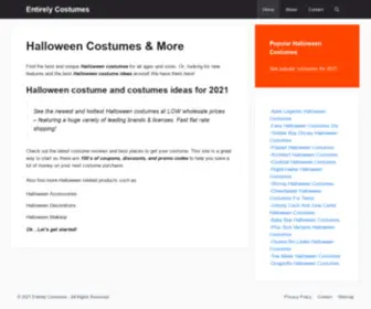 Entirelycostumes.com(Halloween Costumes & More) Screenshot