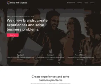 Entitywebsolutions.com(Entity web solutions) Screenshot
