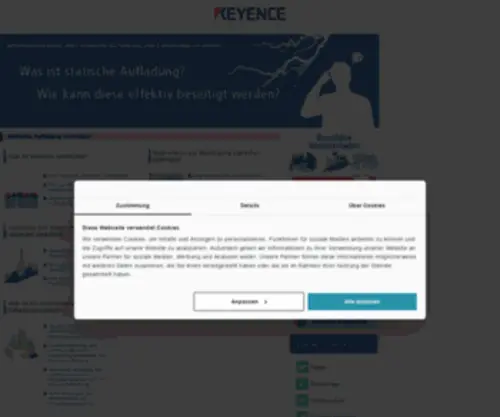 Entladungssysteme.de(Site mit Ressourcen über statische Aufladung und Antistatikgeräte) Screenshot