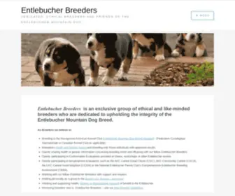 Entlebucherbreeders.com(Entlebucher Breeders) Screenshot