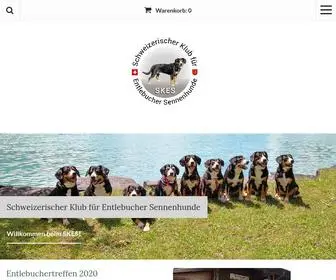 Entlebuchersennenhunde.ch(Schweizerischer Klub für Entlebucher Sennenhunde SKES) Screenshot