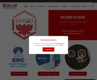 Entodpharma.com(ENTOD INTERNATIONAL) Screenshot