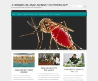 Entomologychallenges.org(A Grand Challenge Agenda for Entomology) Screenshot