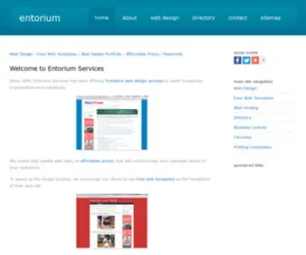 Entorium.com(Freelance Web Design) Screenshot