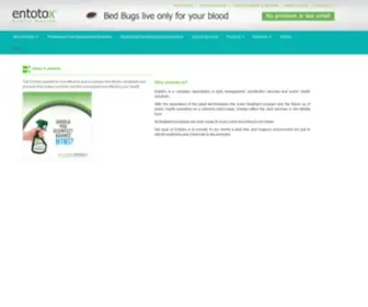 Entotox.com(Entotox public health sarl is leading pest management services in Lebanon and in the Gulf region) Screenshot