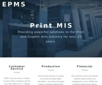 ENTPMS.com(Organize & Optimize Your Business with Print MIS Solutions) Screenshot