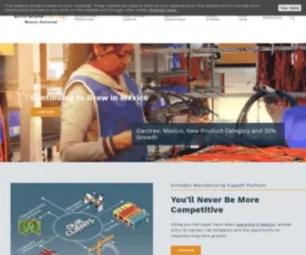 Entradagroup.com(Entrada Group’s manufacturing support platform) Screenshot