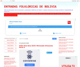 Entradasfolkloricas.com(ENTRADAS FOLKLORICAS DE BOLIVIA) Screenshot