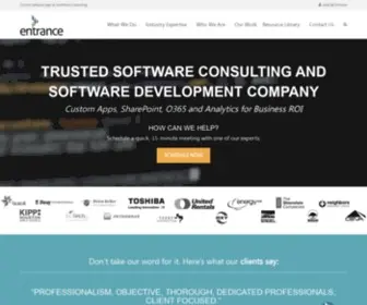 Entranceconsulting.com(Software Consulting Company) Screenshot