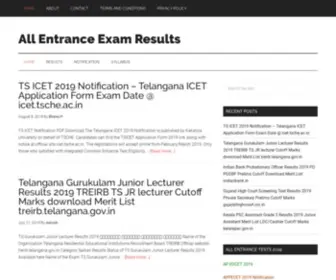 Entranceexamresults.com(All entrance exam results 2020) Screenshot