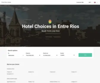 Entre-Rios-Hoteles.com(Entre Rios hotels & apartments) Screenshot