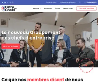 Entrechefspme.com(Réseau francophone d'entrepreneurs) Screenshot