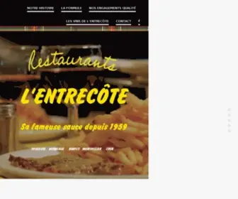 Entrecote.fr(Restaurants L'Entrecôte) Screenshot