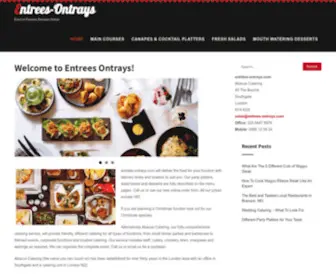 Entrees-Ontrays.com(Entrees Ontrays) Screenshot