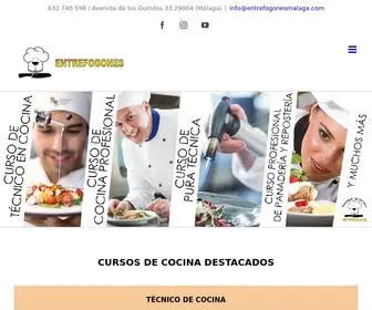 Entrefogonesmalaga.com(Escuela de Cocina Entrefogones en Málaga) Screenshot