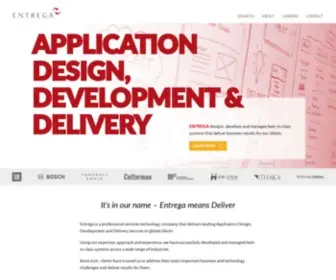 Entrega.com(Entrega is a professional services technology company) Screenshot