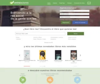 Entrelectores.com(Red social de recomendaciones de libros) Screenshot