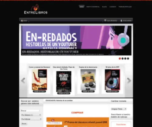 Entrelibros.com.uy(Arturo Pérez) Screenshot