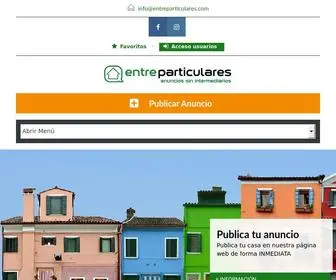 Entreparticulares.com(Alquila o vende tu casa de particular a particular) Screenshot