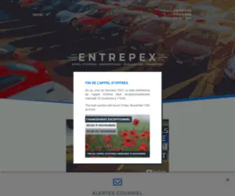 Entrepex.com(Spécialiste des ventes de reprises bancaires. Acheter un véhicule usagé) Screenshot