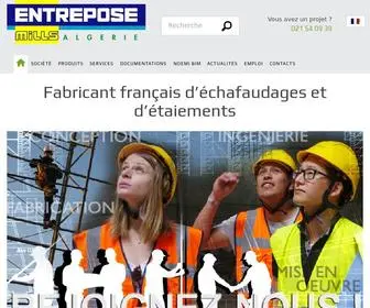 Entrepose-Mills.dz(Fabricant français d’échafaudages et d’étaiements) Screenshot