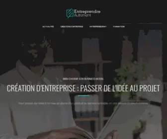 Entreprendre-Autrement.org(Entreprendre autrement : les clés pour démarrer son business) Screenshot