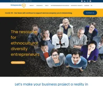 Entreprendreici.org(Entreprendre ici) Screenshot