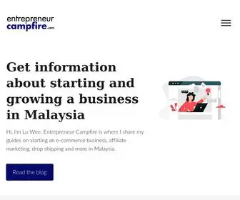 Entrepreneurcampfire.com(E-commerce & Online Business Guides) Screenshot