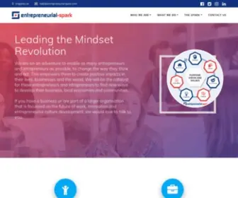 Entrepreneurial-Spark.com(Leading the mindset revolution) Screenshot