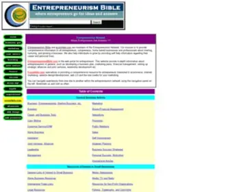 Entrepreneurismbible.com(Where entrepreneurs get their answers) Screenshot