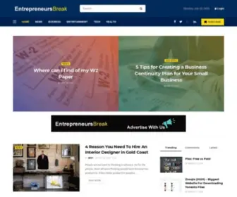 Entrepreneursbreak.com(Entrepreneurs Break) Screenshot