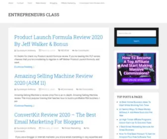 Entrepreneursclass.com(Internet Marketing Blog) Screenshot