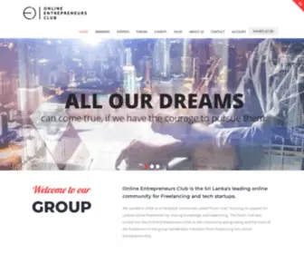 Entrepreneursclub.lk(Online Entrepreneurs Club) Screenshot