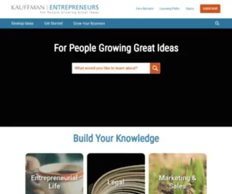 Entrepreneurship.org(For people growing great ideas) Screenshot