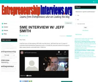 Entrepreneurshipinterviews.org(Entrepreneurship) Screenshot