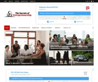 Entrepreneurshipsecret.com(Business & Finance Blog) Screenshot