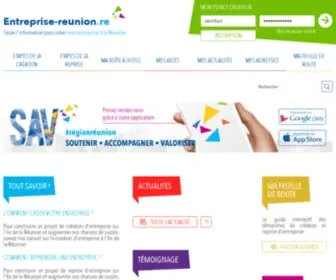 Entreprise-Reunion.re(Délivre toutes les informations pratiques pour créer son entreprise sur l'ile de la Réunion) Screenshot