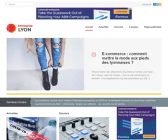 Entrepriselyon.com(Actualités des entreprises de Lyon) Screenshot