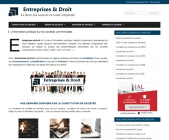Entreprises-ET-Droit.fr(Entreprises et Droit) Screenshot
