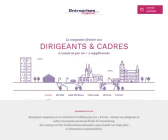 Entreprisesmagazine.com(Entreprises magazine) Screenshot