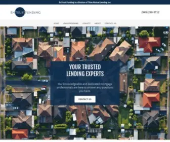 Entrustfunding.com(EnTrust Funding) Screenshot