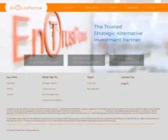 Entrustpermal.com(EnTrust Global) Screenshot