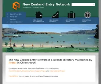 Entry.net.nz(New Zealand Entry Network) Screenshot