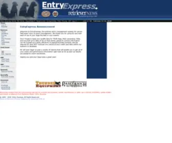 Entryexpress.net(Entry Express Event Management Systems) Screenshot