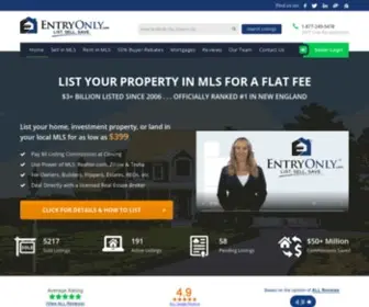 Entryonly.com(Flat Fee MLS Listing) Screenshot