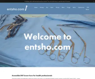 Entsho.com(Accessible ENT know) Screenshot